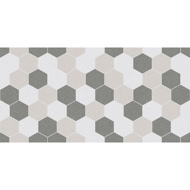 300X600-HEX MIX WHITE