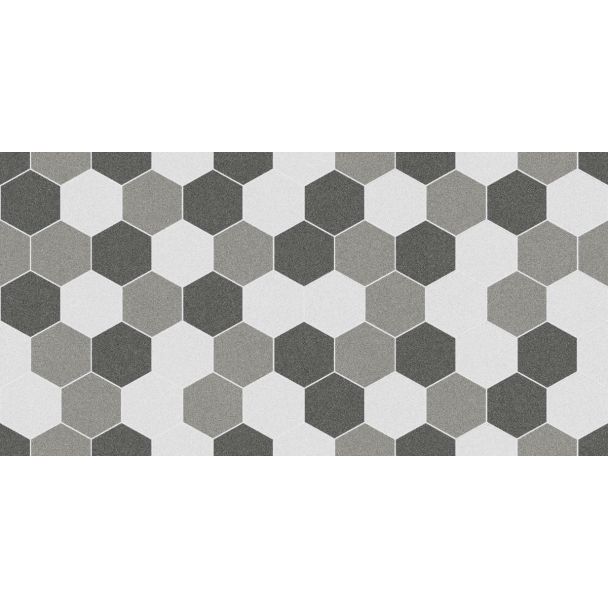 300X600-HEX MIX L/GREY
