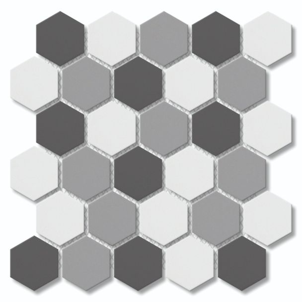 Hexagon White Mix