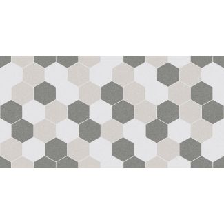 300X600-HEX MIX WHITE